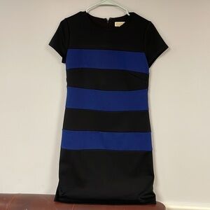 Michael Kors , Dress, Size SX/XP, Royal Blue and Black Wide Stripes
